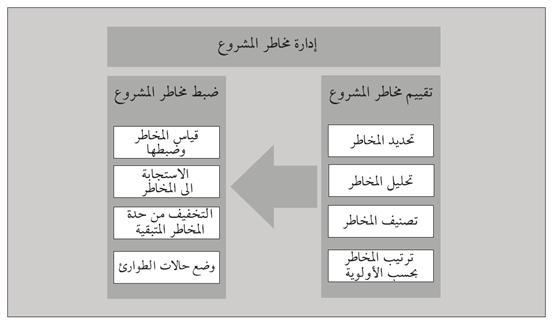 شكل 3.1: الإدارة الفاعلة للمخاطر - تقييم المخاطر وضبطها