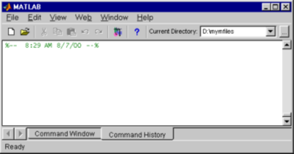 وضع علامة تبويب في "سجل الأوامر" Command History و"نافذة الأوامر" Command Window معًا