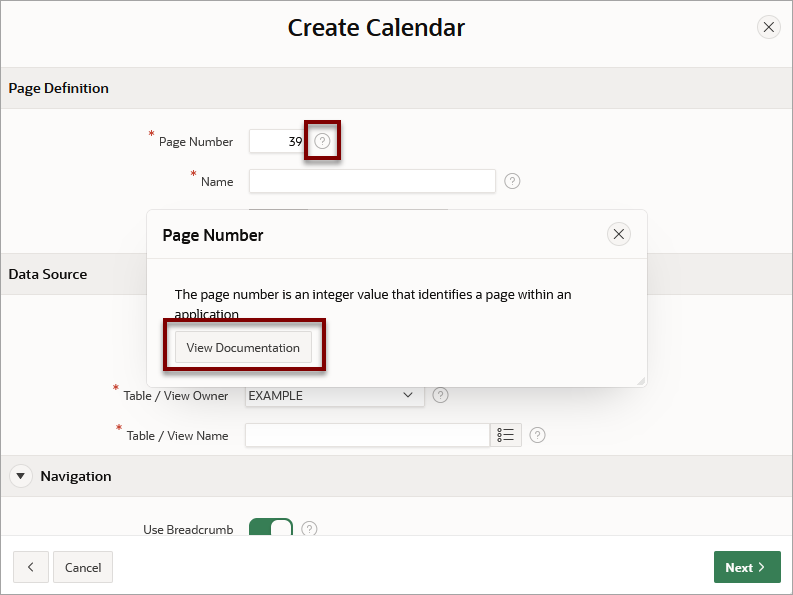 2.8 استخدام وثائق Oracle APEX Documentation