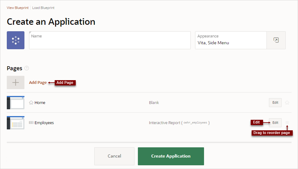5.3.2 تشغيل معالج إنشاء التطبيق الكامل