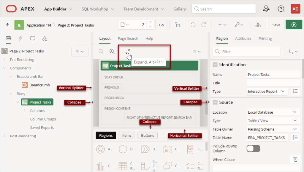 7.2.3.1 علامة تبويب التخطيط Layout