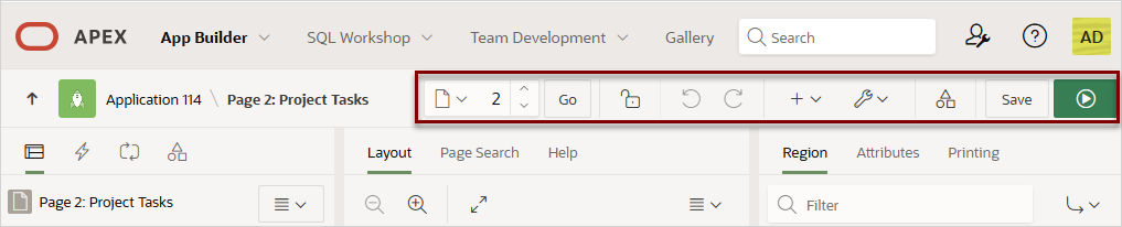 7.3.1 العمل مع مصمم الصفحات Page Designer