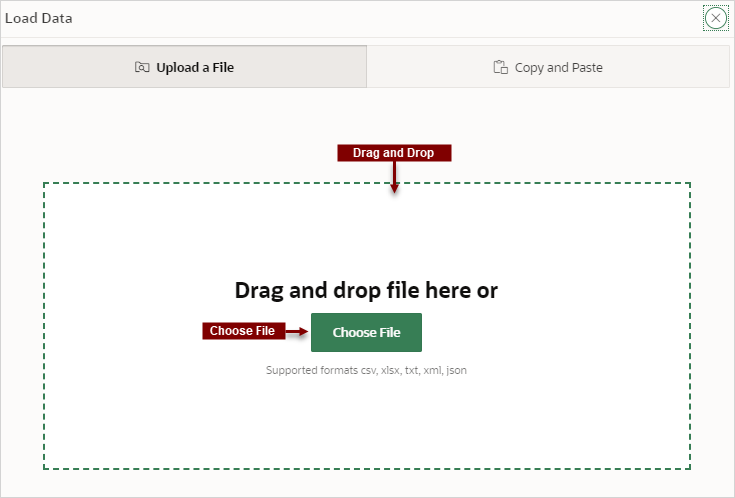 إنشاء تطبيق من ملف Create App From a File.